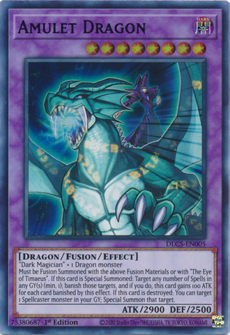 Amulet Dragon (Purple) [DLCS-EN005] Ultra Rare - Card Brawlers | Quebec | Canada | Yu-Gi-Oh!