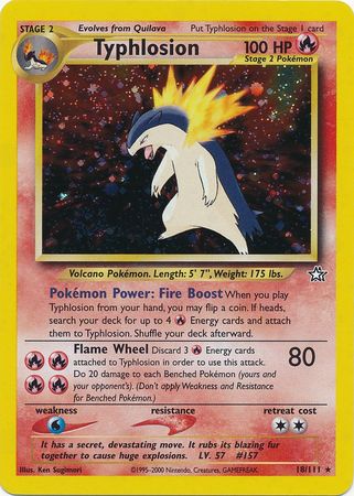 Typhlosion (18/111) [Neo Genesis Unlimited] - Card Brawlers | Quebec | Canada | Yu-Gi-Oh!