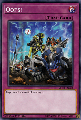 Oops! [MP18-EN223] Common - Card Brawlers | Quebec | Canada | Yu-Gi-Oh!