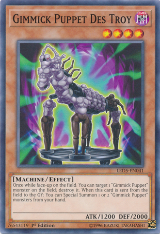 Gimmick Puppet Des Troy [LED5-EN041] Common - Card Brawlers | Quebec | Canada | Yu-Gi-Oh!