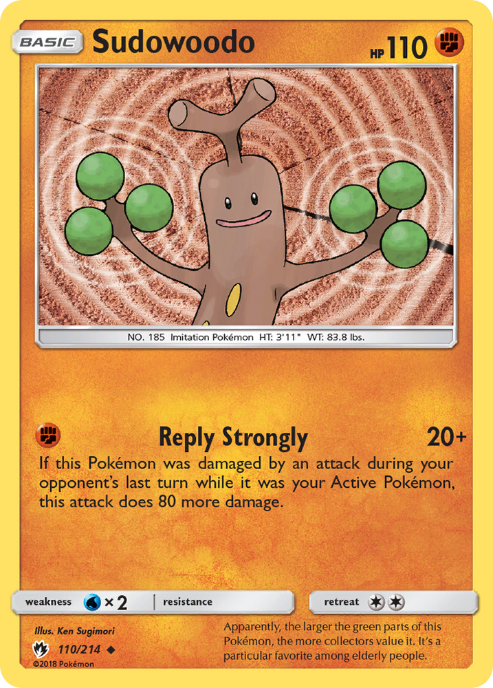 Sudowoodo (110/214) [Sun & Moon: Lost Thunder] - Card Brawlers | Quebec | Canada | Yu-Gi-Oh!