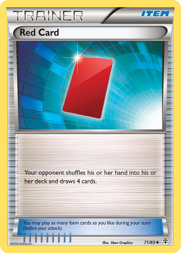 Red Card (71/83) [XY: Generations] - Card Brawlers | Quebec | Canada | Yu-Gi-Oh!
