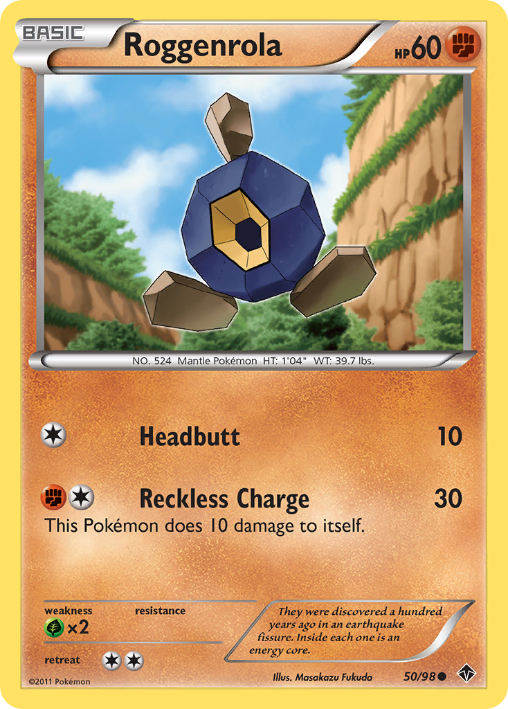 Roggenrola (50/98) [Black & White: Emerging Powers] - Card Brawlers | Quebec | Canada | Yu-Gi-Oh!