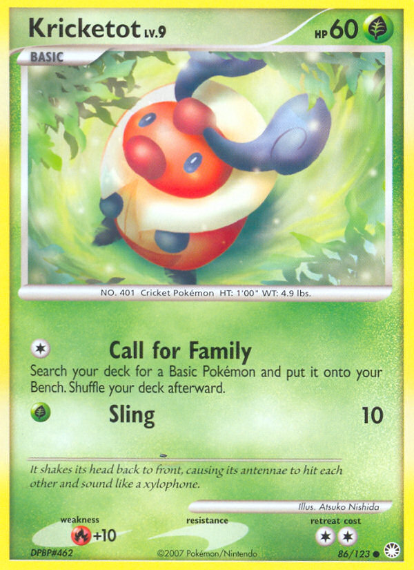 Kricketot (86/123) [Diamond & Pearl: Mysterious Treasures] - Card Brawlers | Quebec | Canada | Yu-Gi-Oh!