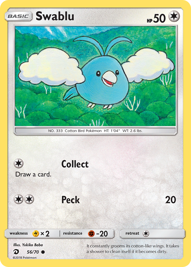 Swablu (56/70) [Sun & Moon: Dragon Majesty] - Card Brawlers | Quebec | Canada | Yu-Gi-Oh!