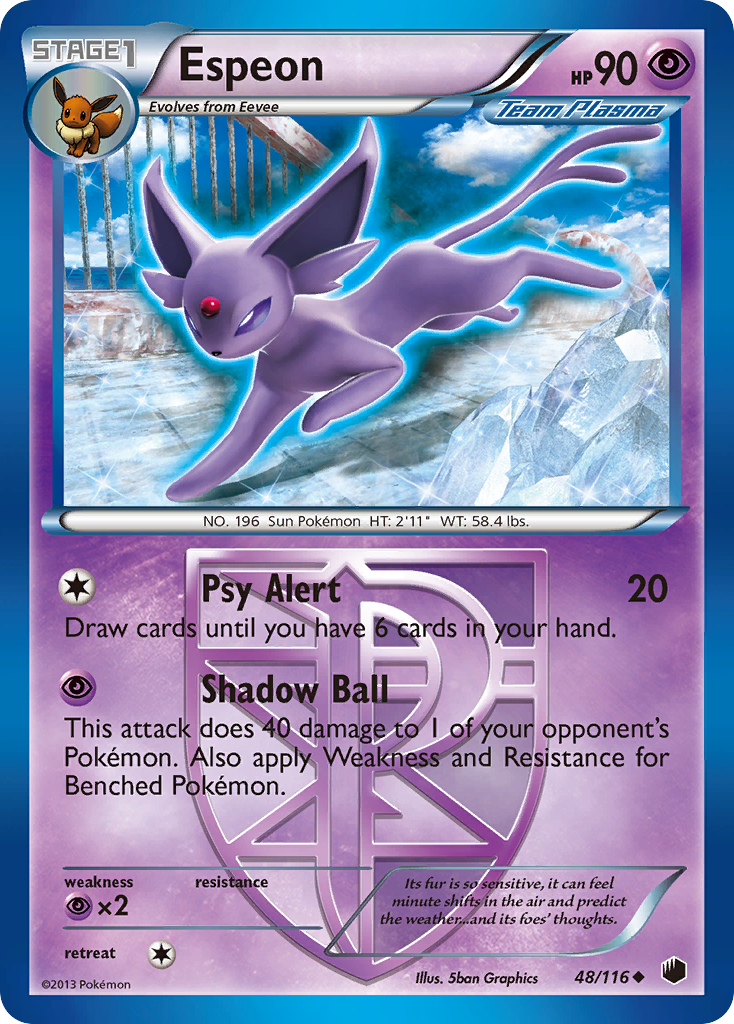 Espeon (48/116) [Black & White: Plasma Freeze] - Card Brawlers | Quebec | Canada | Yu-Gi-Oh!