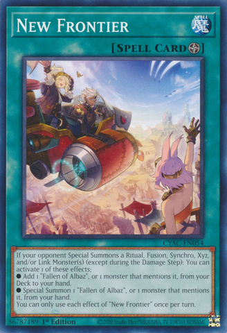 New Frontier [CYAC-EN054] Common - Card Brawlers | Quebec | Canada | Yu-Gi-Oh!