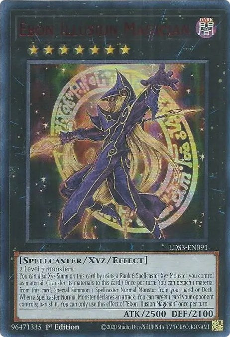 Ebon Illusion Magician (Red) [LDS3-EN091] Ultra Rare - Card Brawlers | Quebec | Canada | Yu-Gi-Oh!