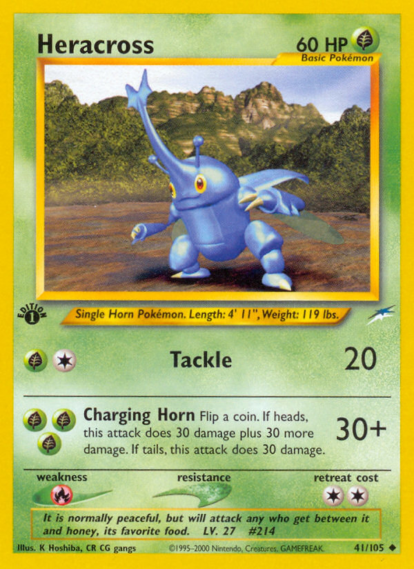 Heracross (41/105) [Neo Destiny 1st Edition] - Card Brawlers | Quebec | Canada | Yu-Gi-Oh!