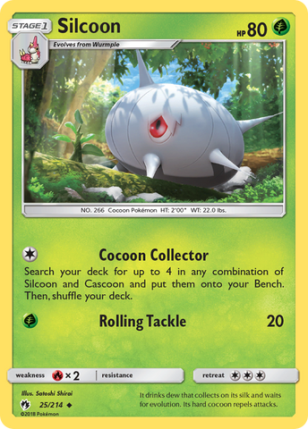 Silcoon (25/214) [Sun & Moon: Lost Thunder] - Card Brawlers | Quebec | Canada | Yu-Gi-Oh!