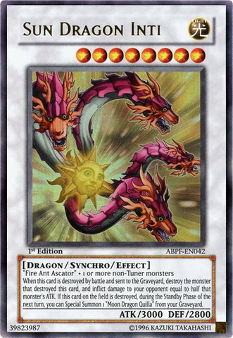 Sun Dragon Inti [ABPF-EN042] Ultra Rare - Card Brawlers | Quebec | Canada | Yu-Gi-Oh!
