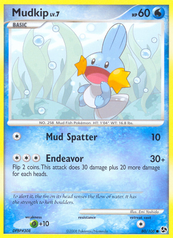 Mudkip (80/106) [Diamond & Pearl: Great Encounters] - Card Brawlers | Quebec | Canada | Yu-Gi-Oh!