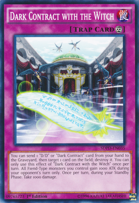 Dark Contract with the Witch [SDPD-EN035] Common - Card Brawlers | Quebec | Canada | Yu-Gi-Oh!