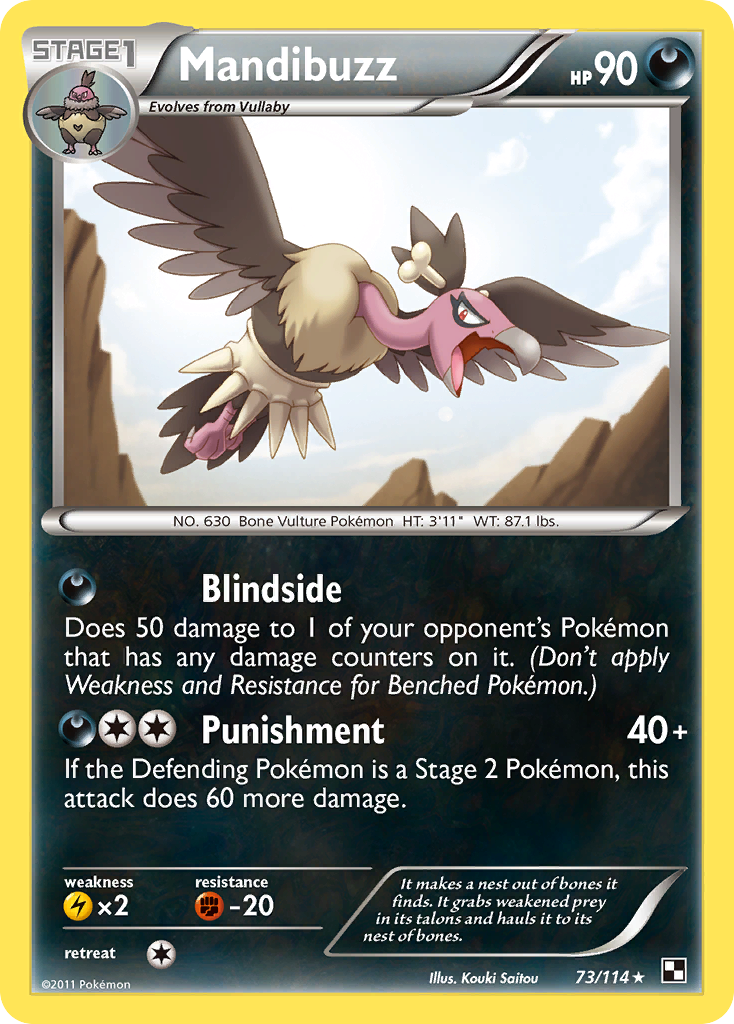 Mandibuzz (73/114) [Black & White: Base Set] - Card Brawlers | Quebec | Canada | Yu-Gi-Oh!