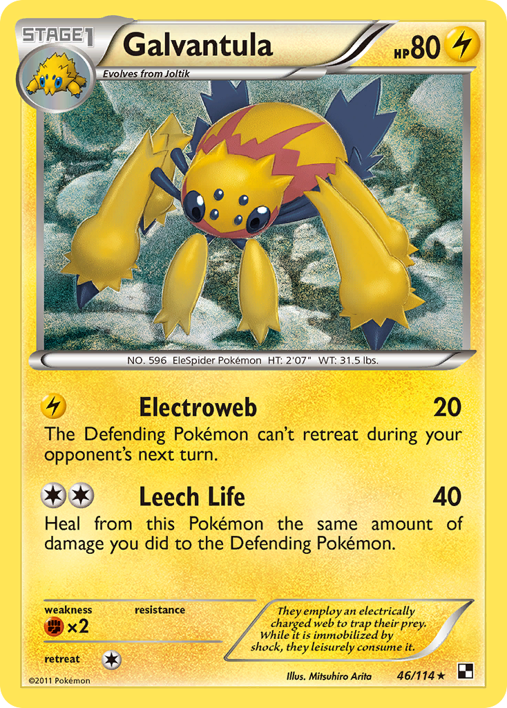 Galvantula (46/114) [Black & White: Base Set] - Card Brawlers | Quebec | Canada | Yu-Gi-Oh!