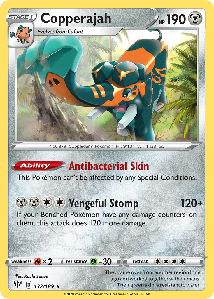 Copperajah (132/189) [Sword & Shield: Darkness Ablaze] - Card Brawlers | Quebec | Canada | Yu-Gi-Oh!