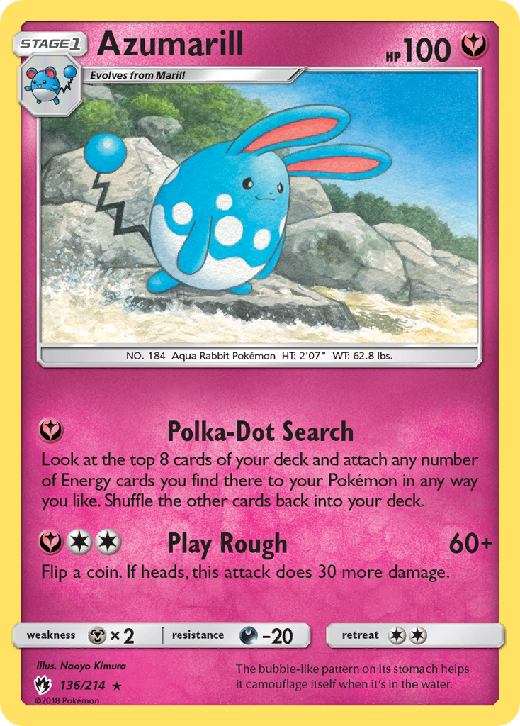 Azumarill (136/214) [Sun & Moon: Lost Thunder] - Card Brawlers | Quebec | Canada | Yu-Gi-Oh!