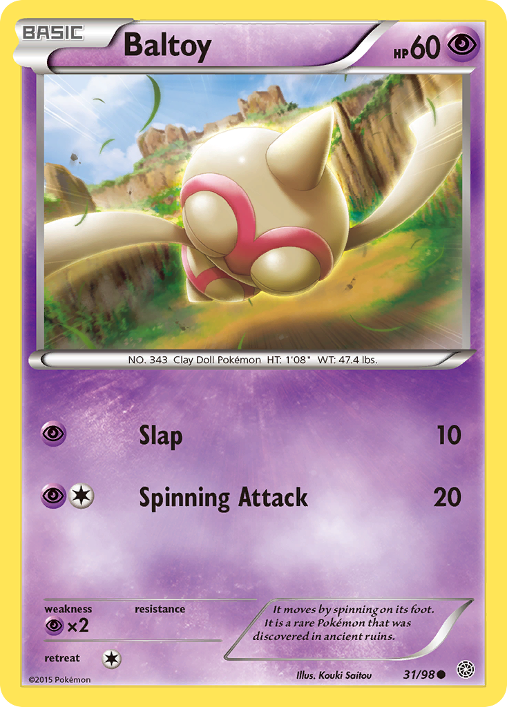 Baltoy (31/98) [XY: Ancient Origins] - Card Brawlers | Quebec | Canada | Yu-Gi-Oh!