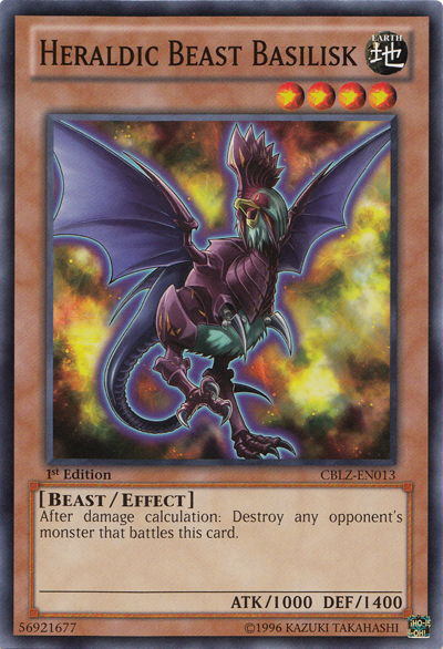 Heraldic Beast Basilisk [CBLZ-EN013] Common - Card Brawlers | Quebec | Canada | Yu-Gi-Oh!