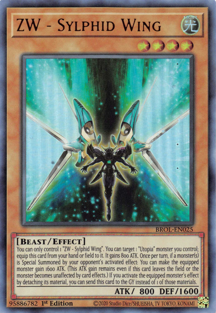 ZW - Sylphid Wing [BROL-EN025] Ultra Rare - Card Brawlers | Quebec | Canada | Yu-Gi-Oh!