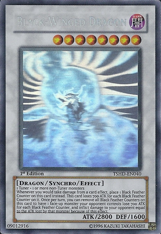 Black-Winged Dragon [TSHD-EN040] Ghost Rare - Card Brawlers | Quebec | Canada | Yu-Gi-Oh!