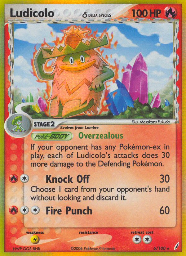Ludicolo (6/100) (Delta Species) [EX: Crystal Guardians] - Card Brawlers | Quebec | Canada | Yu-Gi-Oh!