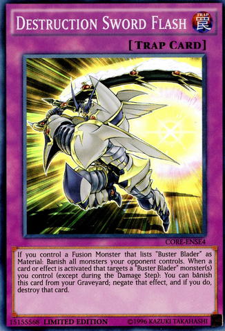Destruction Sword Flash [CORE-ENSE4] Super Rare - Card Brawlers | Quebec | Canada | Yu-Gi-Oh!