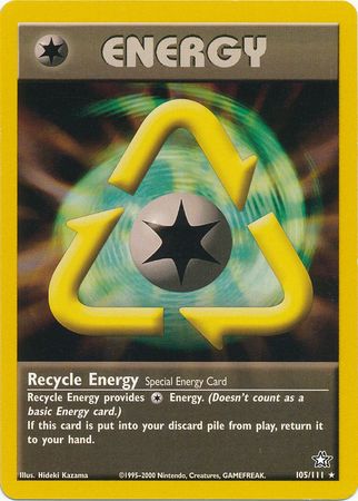 Recycle Energy (105/111) [Neo Genesis Unlimited] - Card Brawlers | Quebec | Canada | Yu-Gi-Oh!