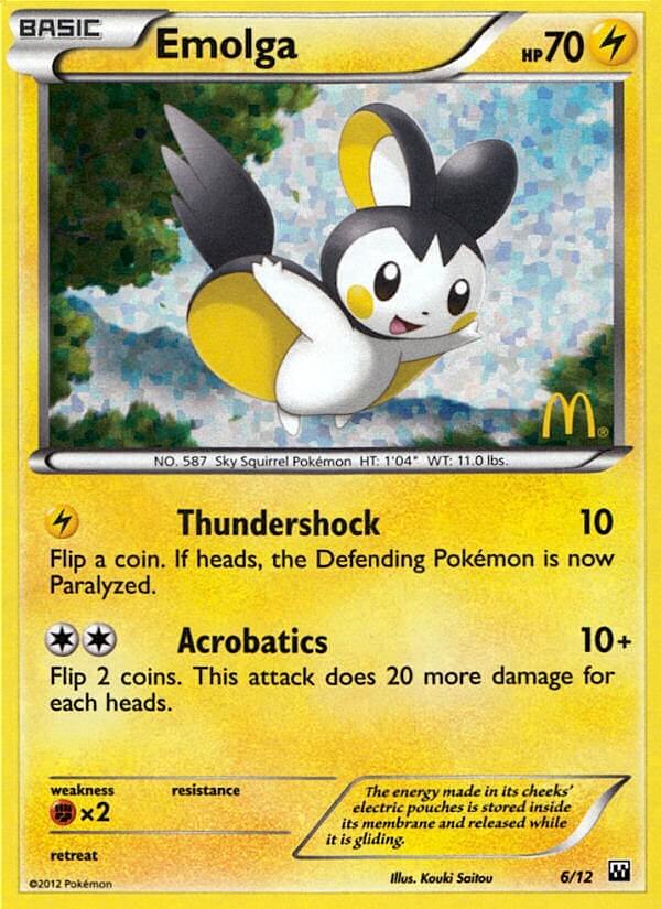 Emolga (6/12) [McDonald's Promos: 2012 Collection] - Card Brawlers | Quebec | Canada | Yu-Gi-Oh!