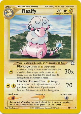 Flaaffy (34/111) [Neo Genesis Unlimited] - Card Brawlers | Quebec | Canada | Yu-Gi-Oh!