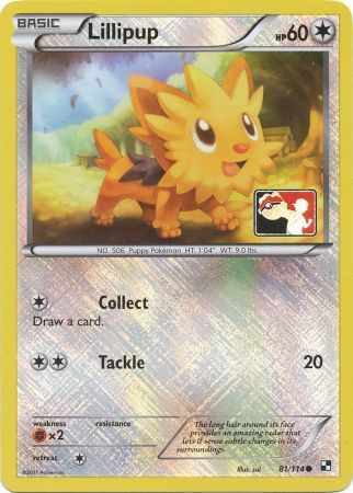 Lillipup (81/114) (League Promo) [Black & White: Base Set] - Card Brawlers | Quebec | Canada | Yu-Gi-Oh!