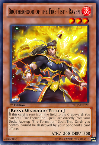 Brotherhood of the Fire Fist - Raven [CBLZ-EN022] Common - Card Brawlers | Quebec | Canada | Yu-Gi-Oh!