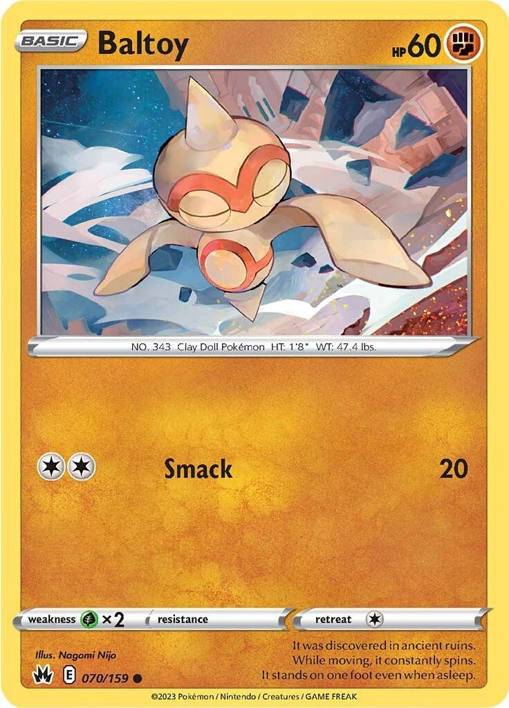 Baltoy (070/159) [Sword & Shield: Crown Zenith] - Card Brawlers | Quebec | Canada | Yu-Gi-Oh!