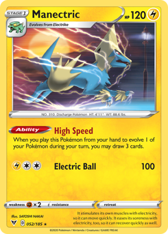 Manectric (052/185) [Sword & Shield: Vivid Voltage] - Card Brawlers | Quebec | Canada | Yu-Gi-Oh!
