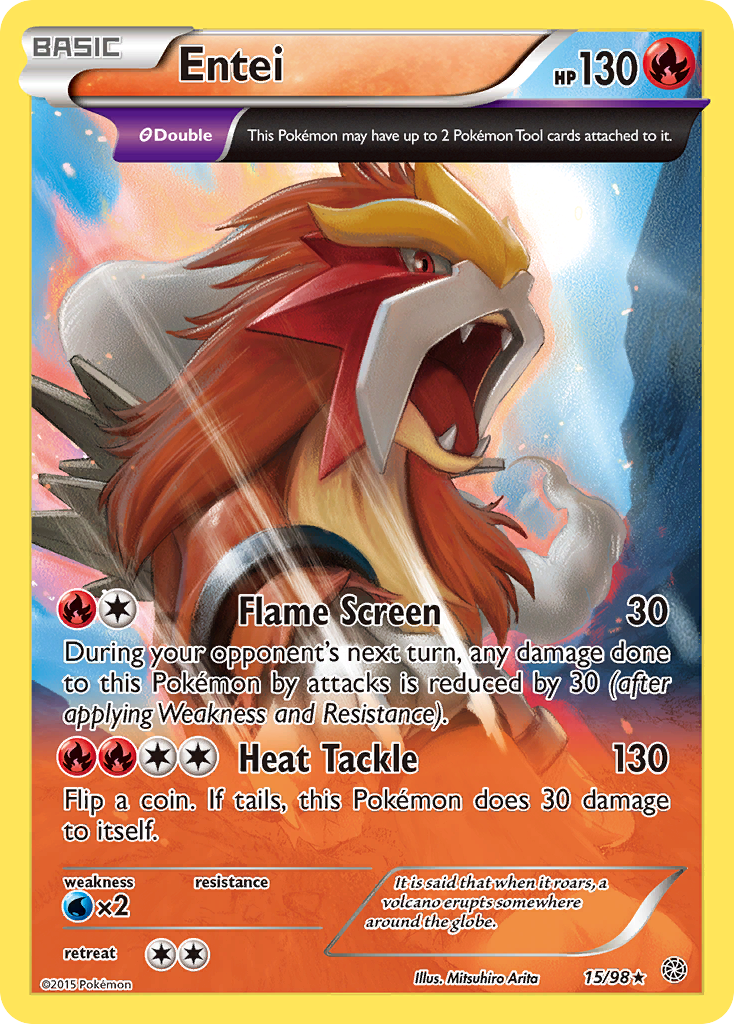 Entei (15/98) [XY: Ancient Origins] - Card Brawlers | Quebec | Canada | Yu-Gi-Oh!