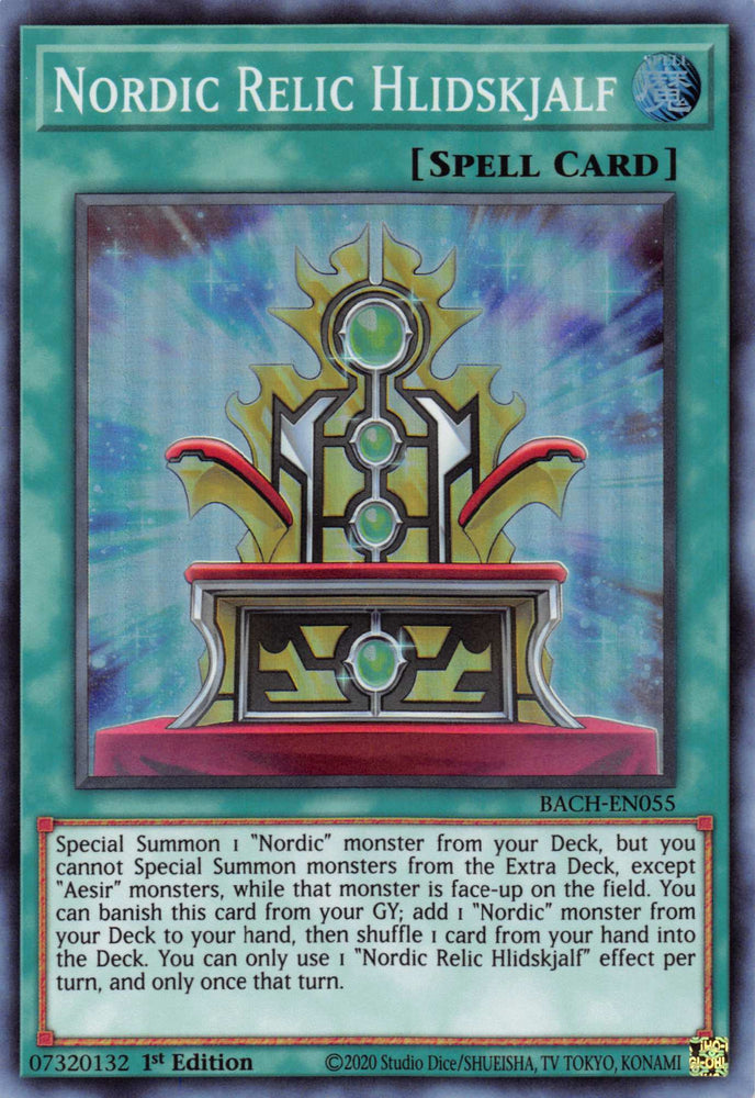 Nordic Relic Hlidskjalf [BACH-EN055] Super Rare - Card Brawlers | Quebec | Canada | Yu-Gi-Oh!