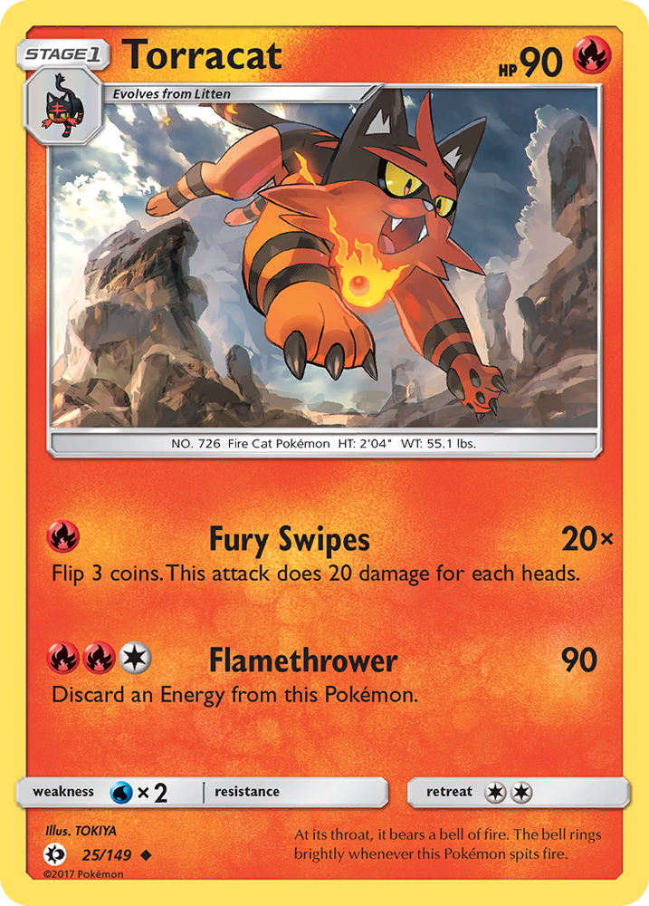 Torracat (25/149) [Sun & Moon: Base Set] - Card Brawlers | Quebec | Canada | Yu-Gi-Oh!