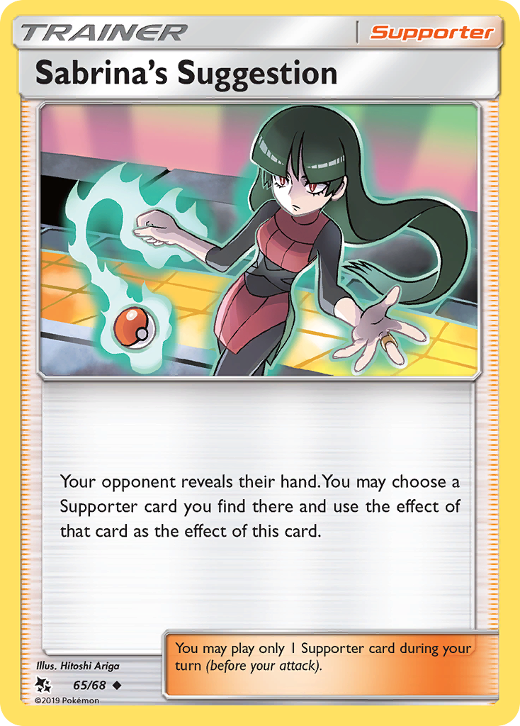 Sabrina's Suggestion (65/68) [Sun & Moon: Hidden Fates] - Card Brawlers | Quebec | Canada | Yu-Gi-Oh!