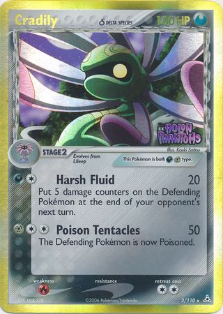 Cradily (2/110) (Delta Species) (Stamped) [EX: Holon Phantoms] - Card Brawlers | Quebec | Canada | Yu-Gi-Oh!