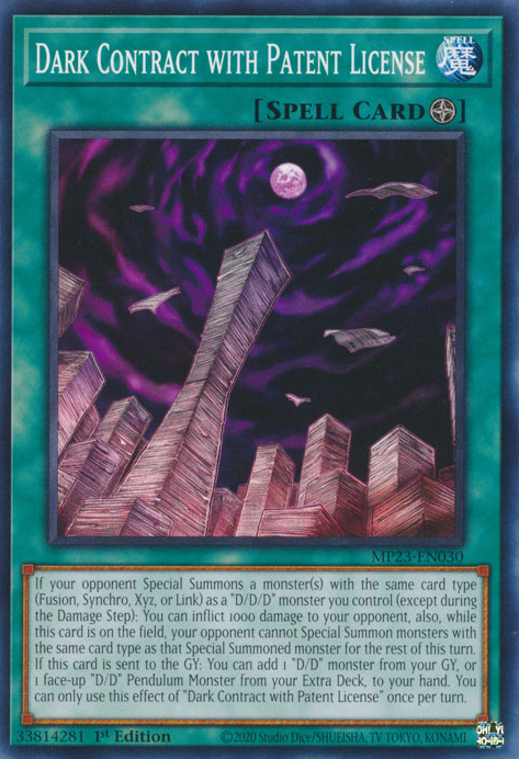 Dark Contract with Patent License [MP23-EN030] Common - Card Brawlers | Quebec | Canada | Yu-Gi-Oh!