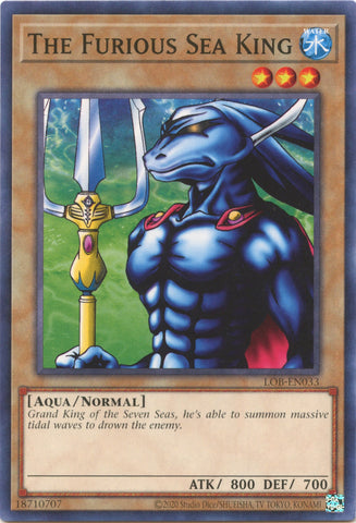 The Furious Sea King (25th Anniversary) [LOB-EN033] Common - Card Brawlers | Quebec | Canada | Yu-Gi-Oh!