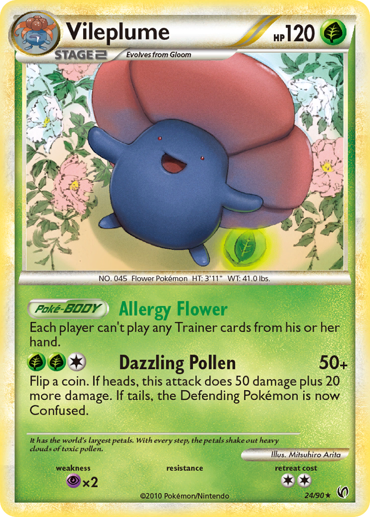 Vileplume (24/90) [HeartGold & SoulSilver: Undaunted] - Card Brawlers | Quebec | Canada | Yu-Gi-Oh!