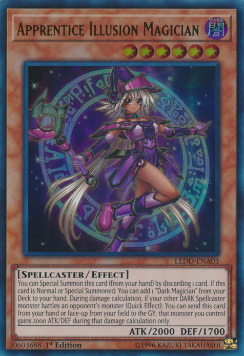 Apprentice Illusion Magician [LEDD-ENA03] Ultra Rare - Yu-Gi-Oh! - Card Brawlers | Quebec | Canada |