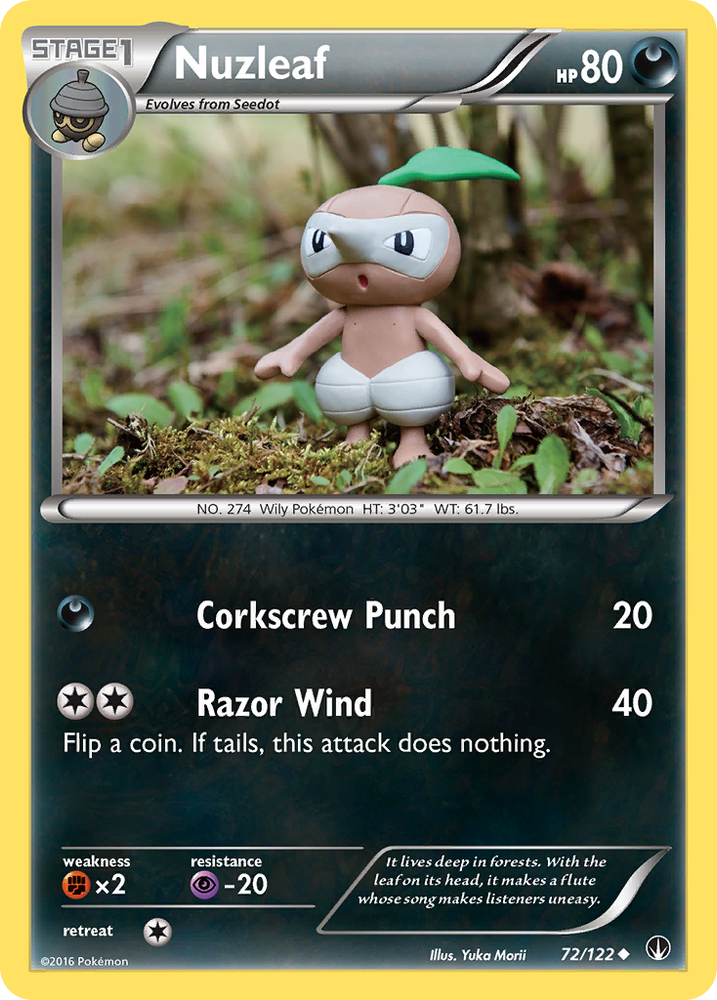 Nuzleaf (72/122) [XY: BREAKpoint] - Card Brawlers | Quebec | Canada | Yu-Gi-Oh!