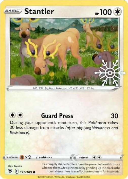 Stantler (125/189) (Holiday Calendar) [Sword & Shield: Astral Radiance] - Card Brawlers | Quebec | Canada | Yu-Gi-Oh!