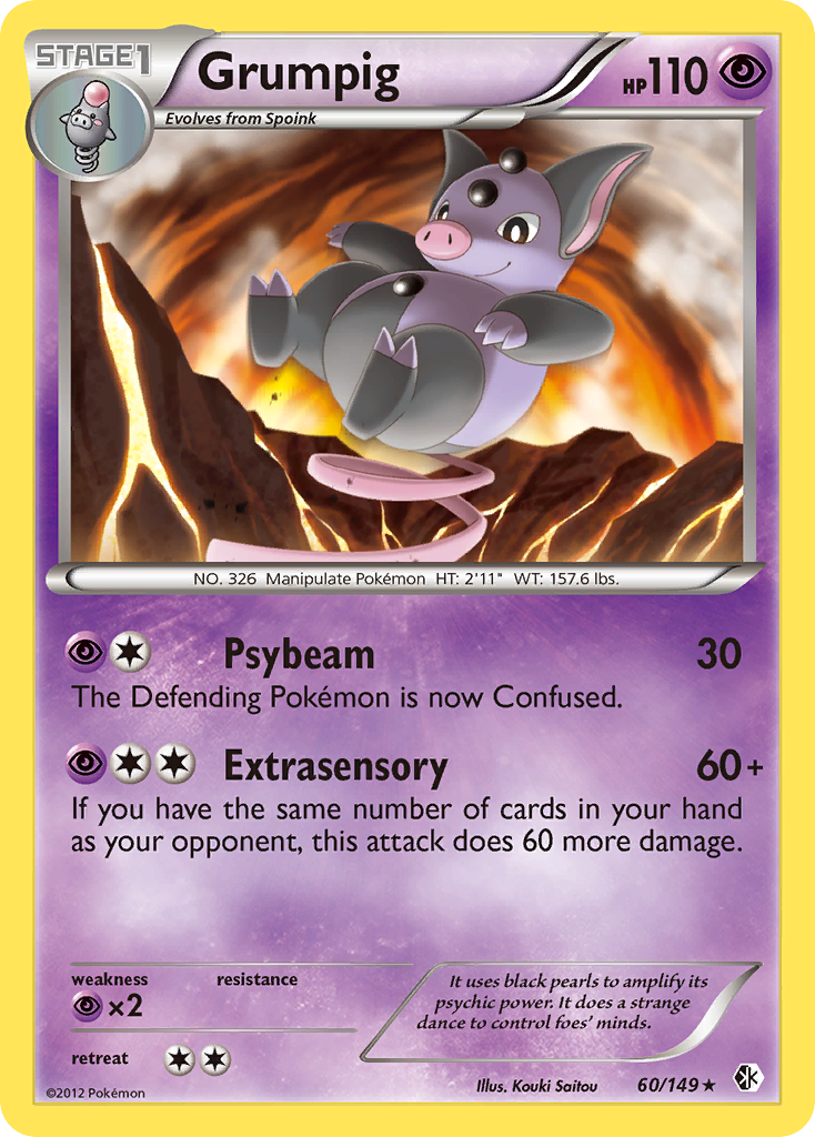 Grumpig (60/149) [Black & White: Boundaries Crossed] - Card Brawlers | Quebec | Canada | Yu-Gi-Oh!