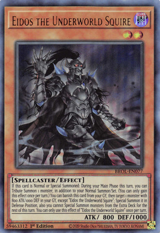 Eidos the Underworld Squire [BROL-EN077] Ultra Rare - Card Brawlers | Quebec | Canada | Yu-Gi-Oh!