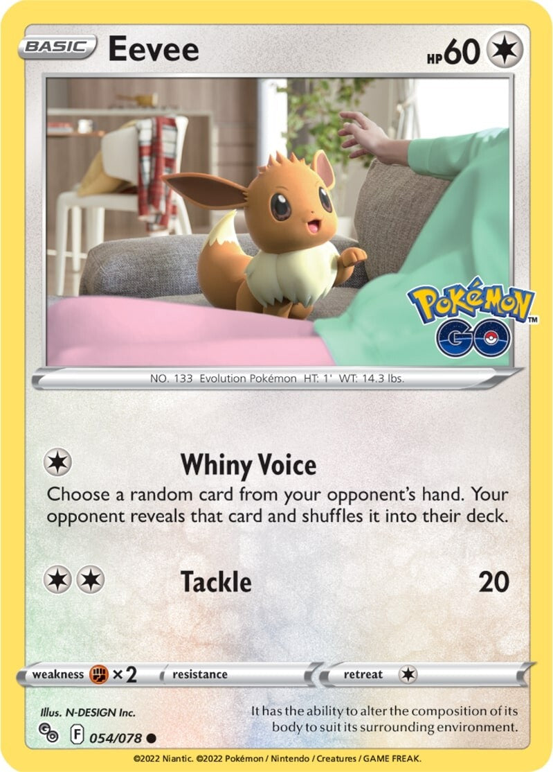 Eevee (054/078) [Pokémon GO] - Card Brawlers | Quebec | Canada | Yu-Gi-Oh!
