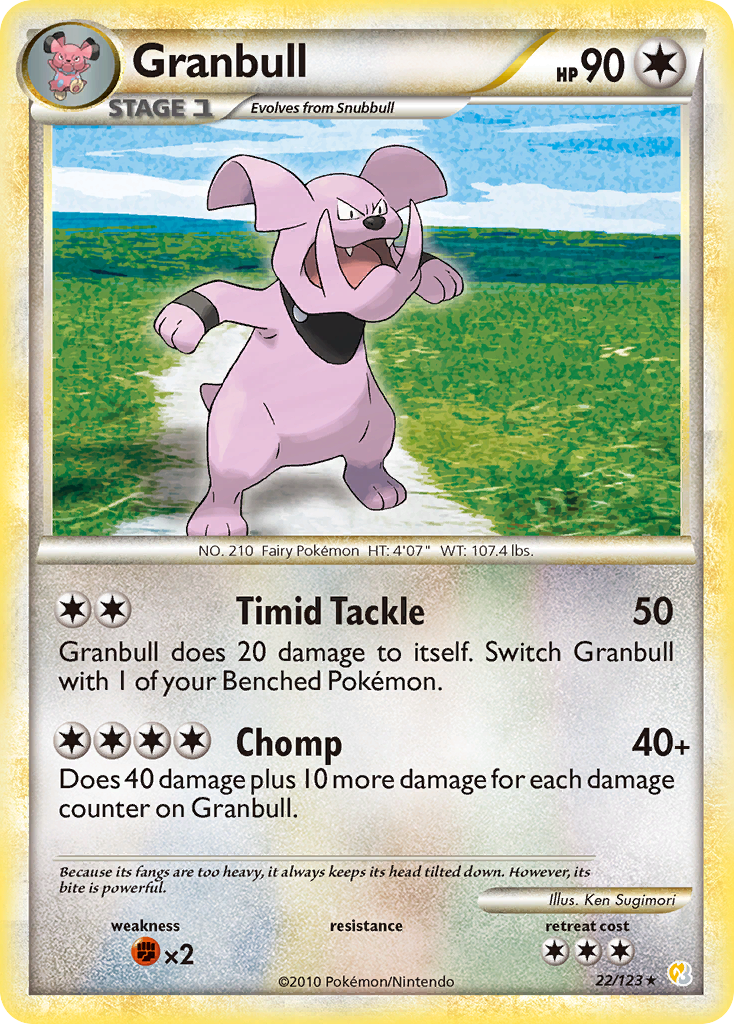 Granbull (22/123) [HeartGold & SoulSilver: Base Set] - Card Brawlers | Quebec | Canada | Yu-Gi-Oh!