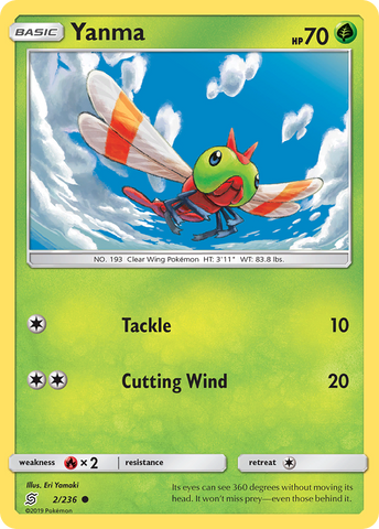 Yanma (2/236) [Sun & Moon: Unified Minds] - Card Brawlers | Quebec | Canada | Yu-Gi-Oh!